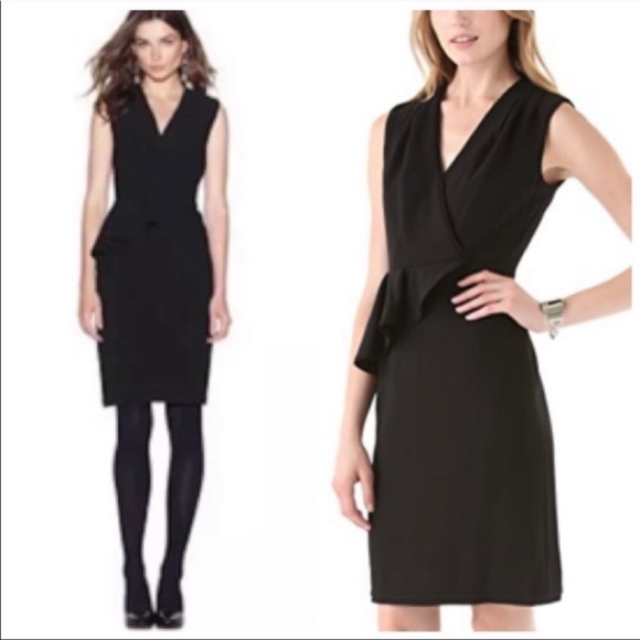 Tory Burch Brooklyn Black Sleeveless Ruffle
Special Occasion Knee Length Dress - Picture 2 of 16